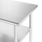 GRIDMANN Stainless Steel Work Table, NSF Commercial Kitchen Prep Table with Under Shelf for Restaurant and Home